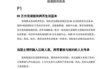 保利项目折页