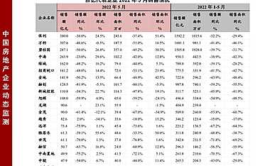 2022年06月中国房地产企业动态监测第315期【pdf】