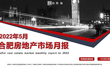 克而瑞2022年05月合肥房地产市场研究月报【pdf】