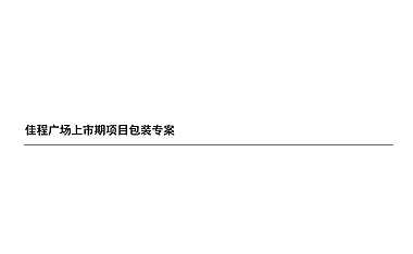 佳程广场上市期项目包装专案（写字楼）【pdf】