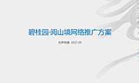 2021碧桂园·阅山境网络推广方案【pdf】