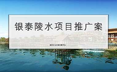 道里-银泰文化旅游城度假项目社群推广方案【pdf】