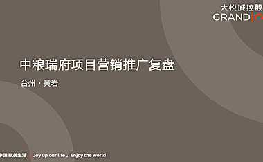 台州中粮豪宅项目营销推广复盘方案w【pdf】