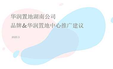 华润湖南品牌推广竞标方案【pdf】