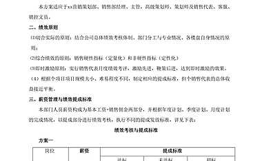 2021房地产销售部、策划部绩效考核与提成管理办法【pdf】